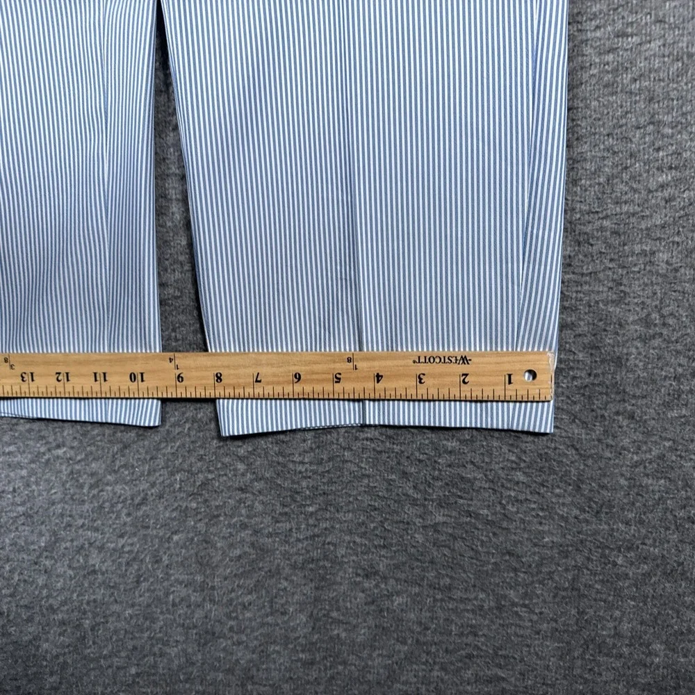 Brooks Brothers Pants Men 33x30(33x26) Blue White Striped St Andrews Link Golf